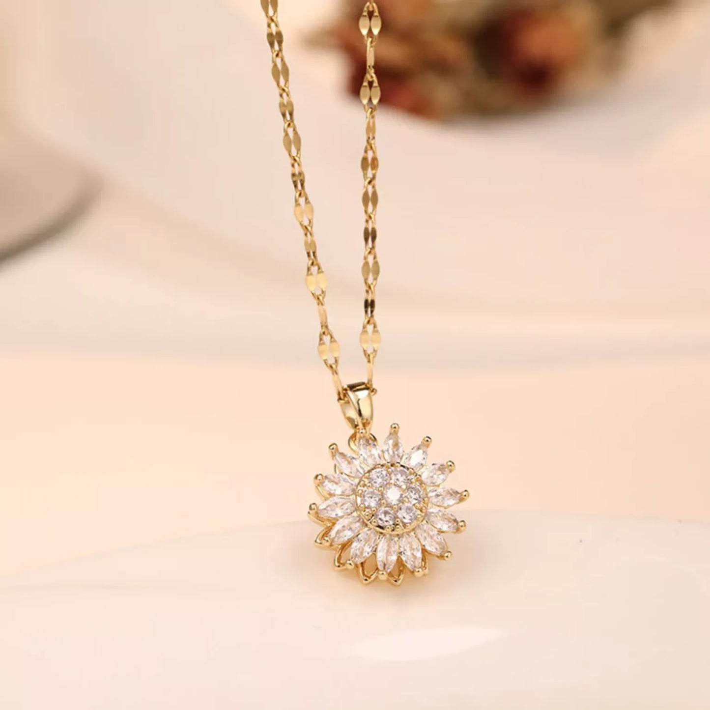 Collar de girasoles para inquietarme – Para mi hija