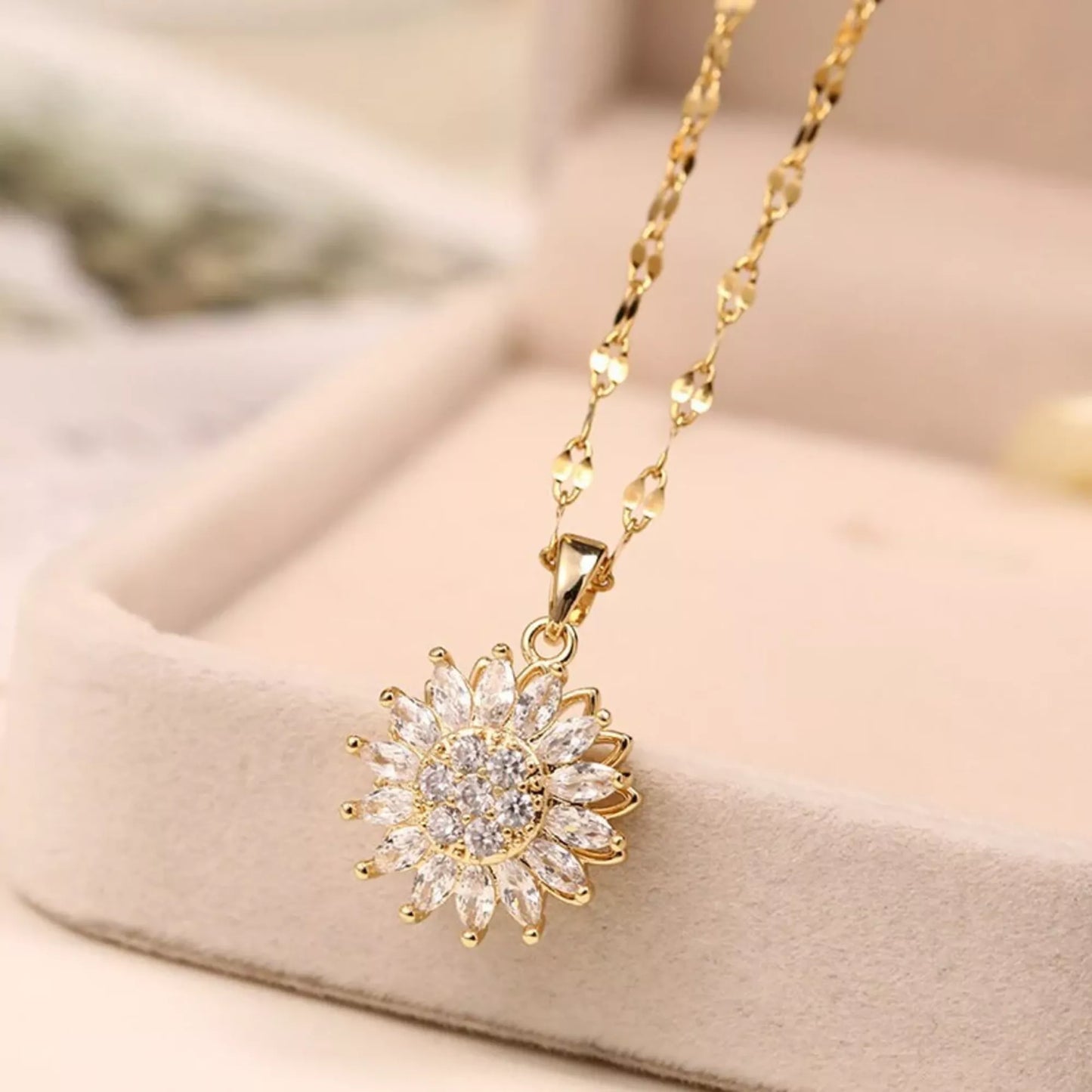 Collar de girasoles para inquietarme – Para mi hija