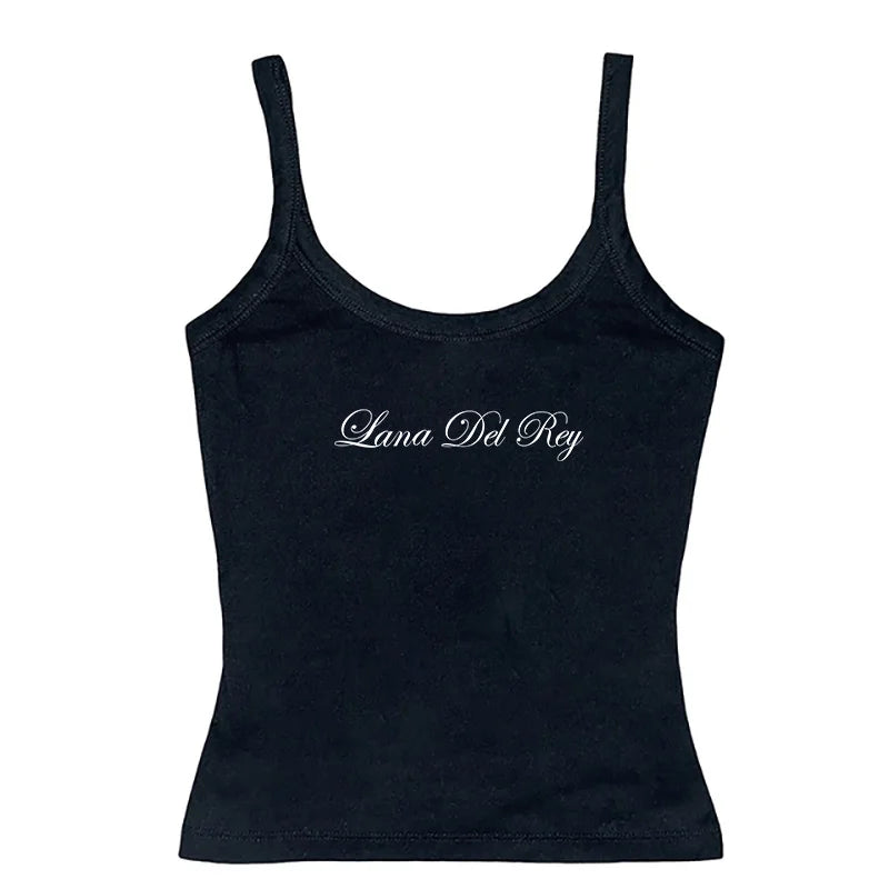 streetwear sleeveless sling crop tops