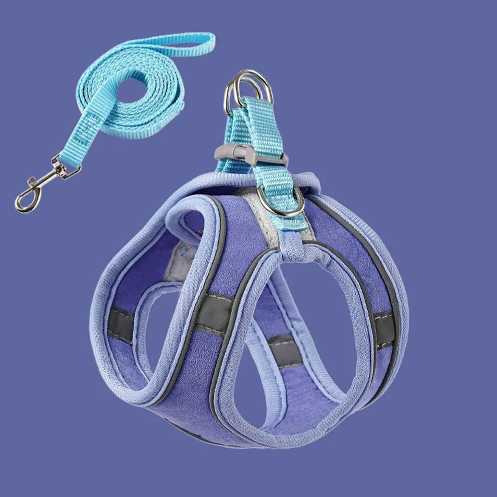 Small Cat Leash and Harness Set – Reflective, Escape-Proof with Bell"