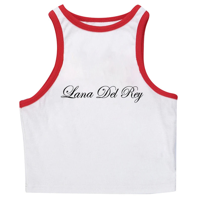 streetwear sleeveless sling crop tops