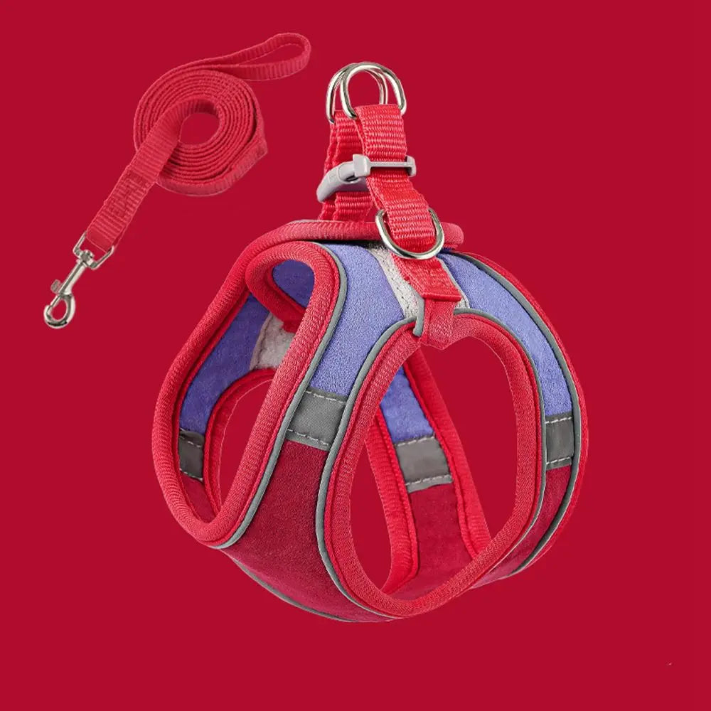 Small Cat Leash and Harness Set – Reflective, Escape-Proof with Bell"