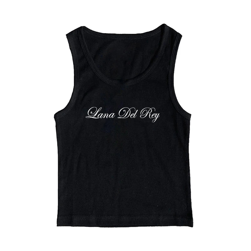 streetwear sleeveless sling crop tops