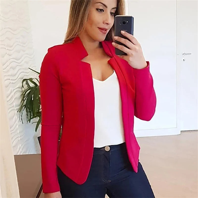 KATELYN - SOLID OPEN FRONT BLAZER