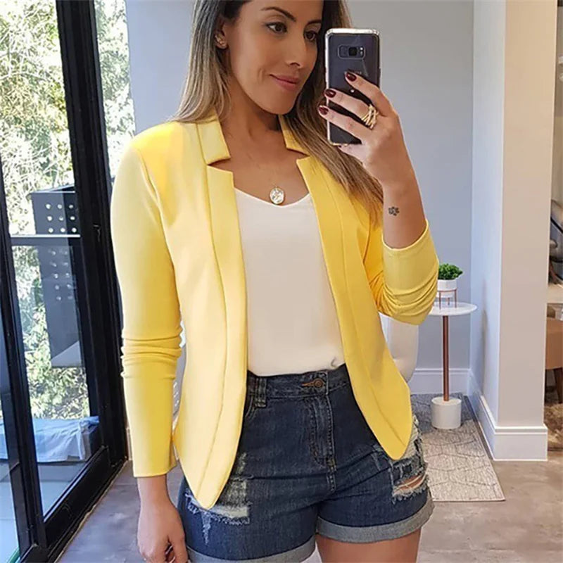 KATELYN - SOLID OPEN FRONT BLAZER
