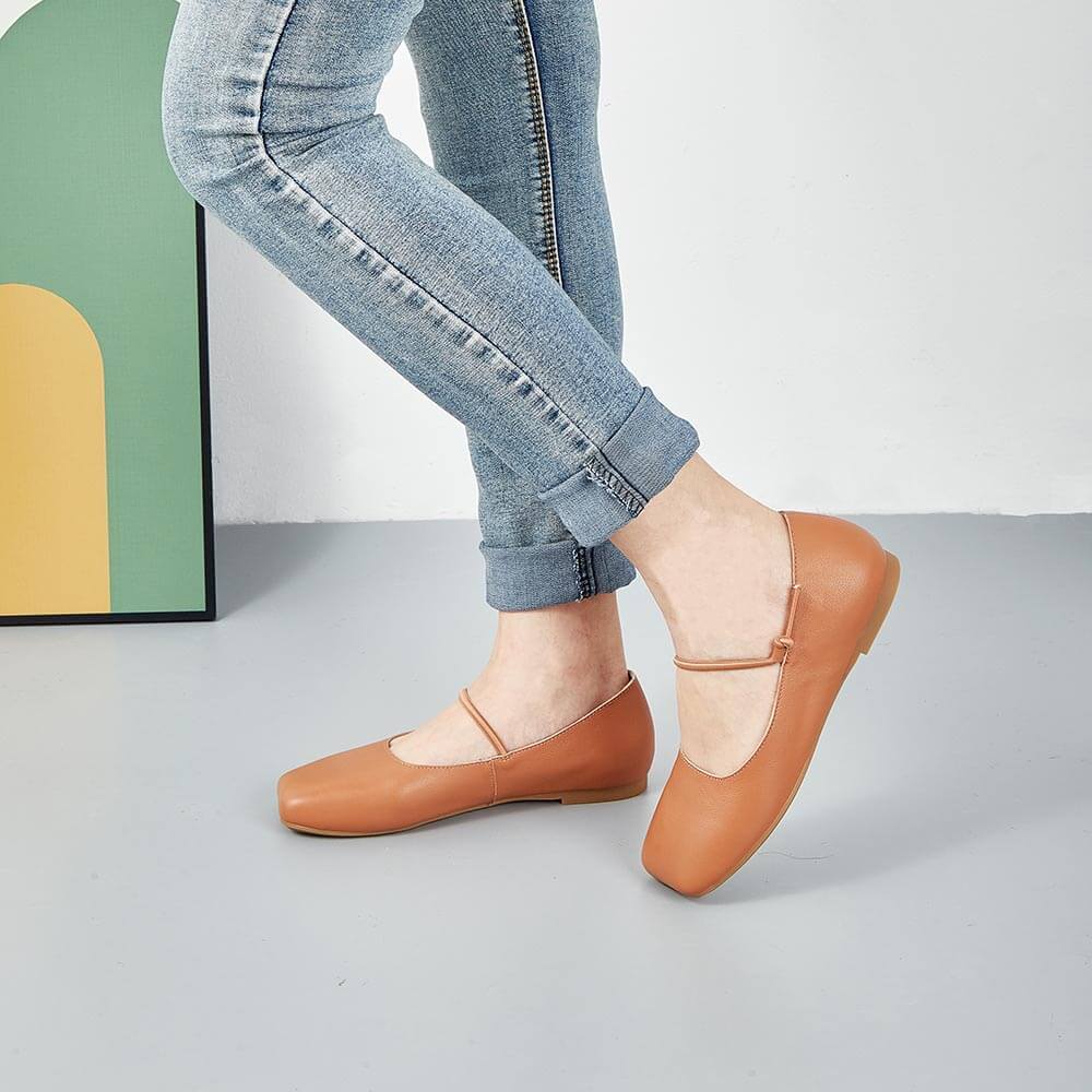 SQUARE TOE FLAT