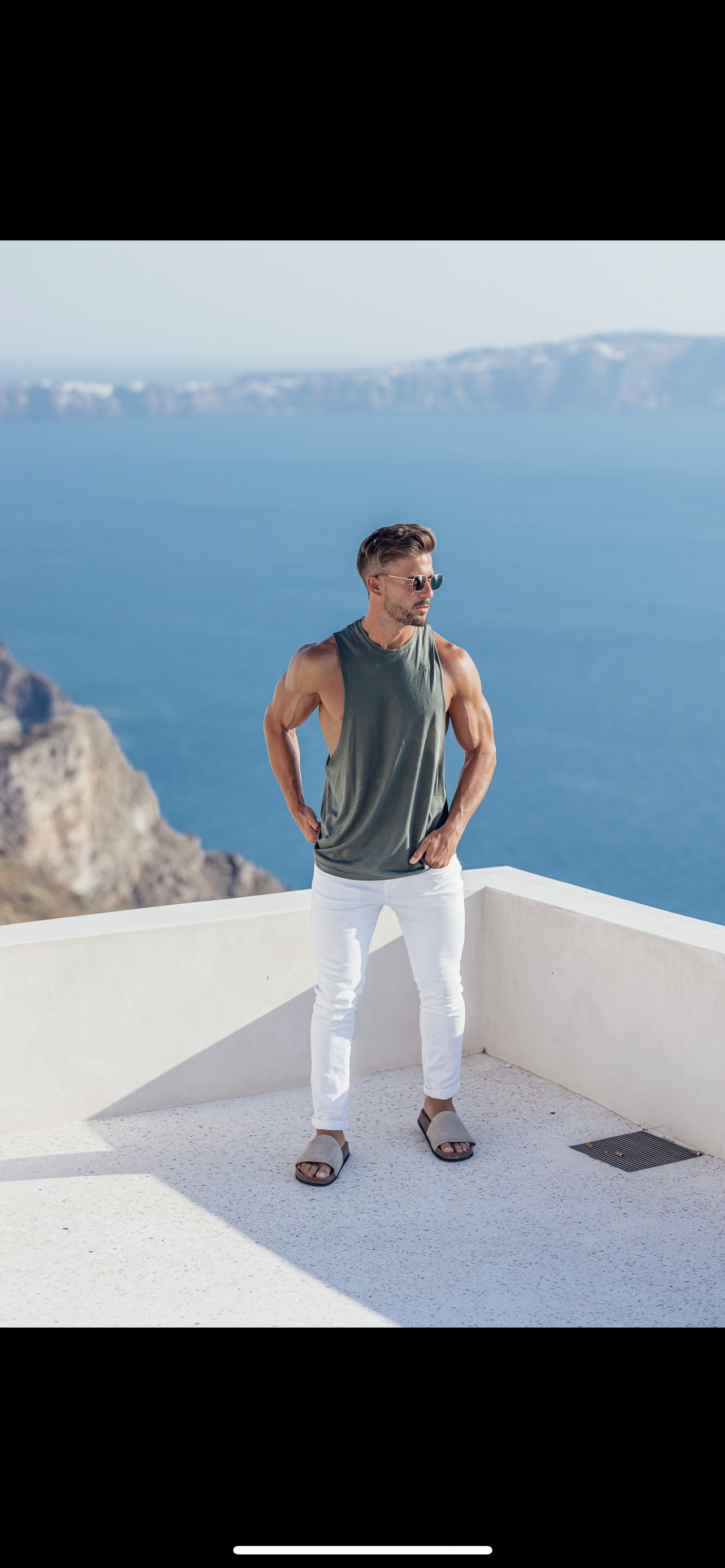 Elevate Your Style with the Father Sons Classic Bamboo Khaki Vest – Stylish Dropped Armhole Design - FSH821