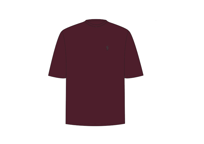 Elevate Your Style with the Father Sons Classic Plum Oversized Crew T-Shirt - FSH871