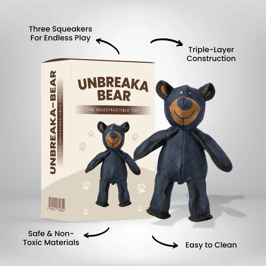 2025 New Unbreakable Bear toy  For Heavy Chewers🐾