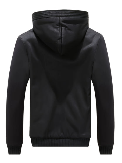 Cozy Color Block Fleece Hooded Jacket -