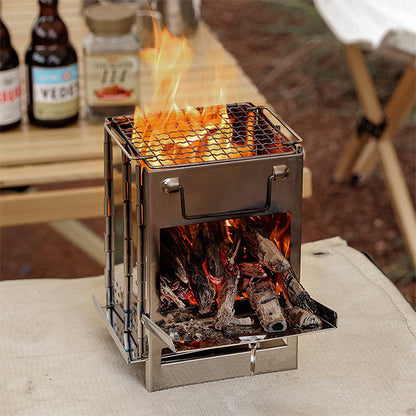 Foldable Outdoor Camping Grill - Essential for Camping - Easy to Carry
