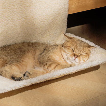 Bedside Cat Hammock - Beige - Gray - Unmatched Comfort - Perfect for Napping