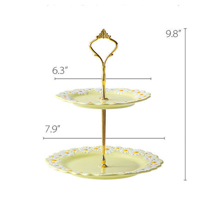 Daisy Dessert Stand - Pastel Yellow - Elegant and Charming - Wedding or Party