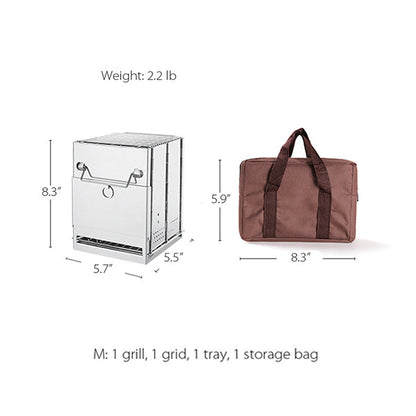 Foldable Outdoor Camping Grill - Essential for Camping - Easy to Carry