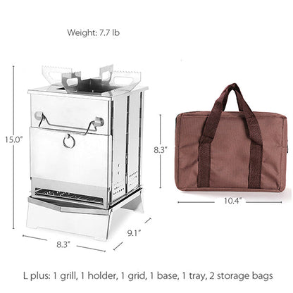 Foldable Outdoor Camping Grill - Essential for Camping - Easy to Carry
