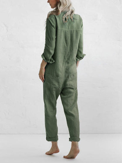 OLIVIA - STYLISH BUTTON-UP JUMPSUIT