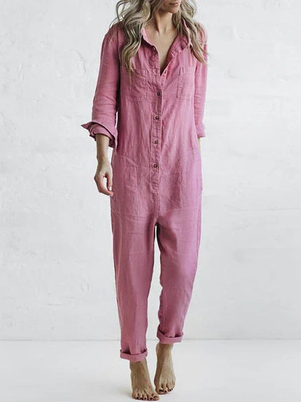 OLIVIA - STYLISH BUTTON-UP JUMPSUIT