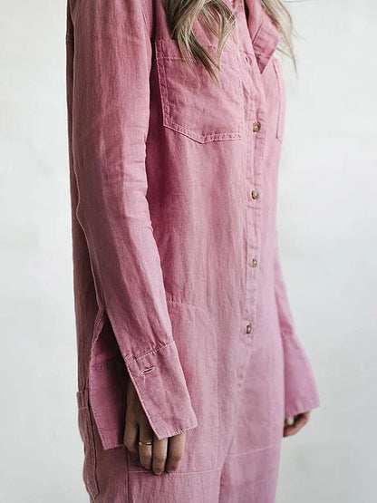OLIVIA - STYLISH BUTTON-UP JUMPSUIT