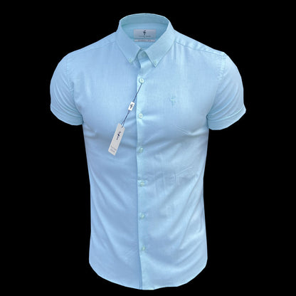 Father Sons Mint Classic Stretch Oxford Short Sleeve Shirt - FS1011