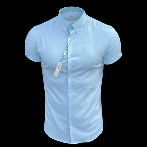 Father Sons Mint Classic Stretch Oxford Short Sleeve Shirt - FS1011