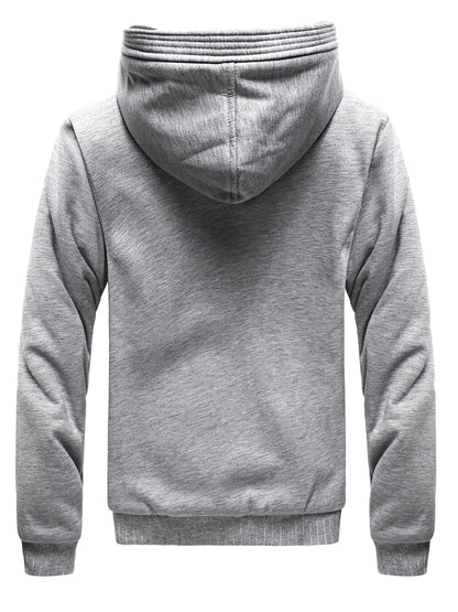 Cozy Color Block Fleece Hooded Jacket -