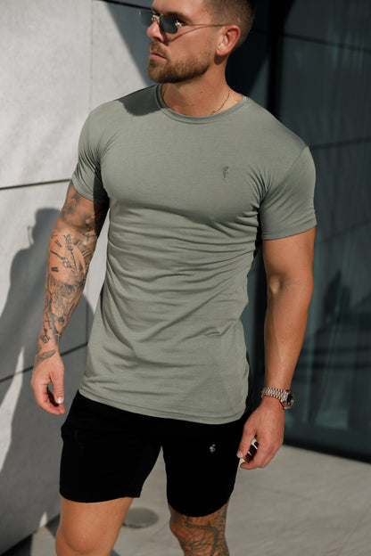 Chic Olive Bamboo Crew Neck by Father Sons - FSH982