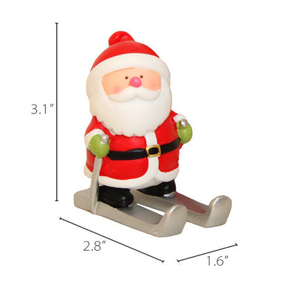 Christmas Skiing Phone Holder - Resin Decoration - Festive Vibe - Holiday Decor