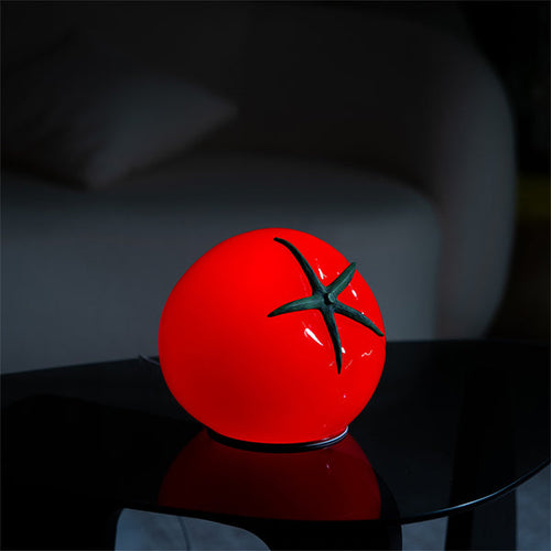 Tomato Table Lamp - Adjustable Brightness Resin Light - Perfect for Modern Home Decor