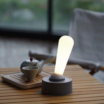 Versatile Joystick Night Lamp - Dual-Mode Brightness - Gray - White - Silicone