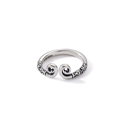 Black Myth Wukong Inspired Rings - Unisex Designs - Adjustable S999 Silver