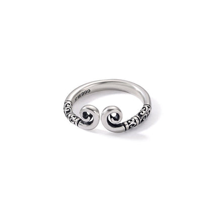 Black Myth Wukong Inspired Rings - Unisex Designs - Adjustable S999 Silver