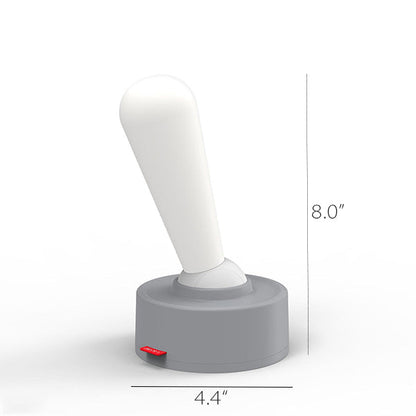 Versatile Joystick Night Lamp - Dual-Mode Brightness - Gray - White - Silicone
