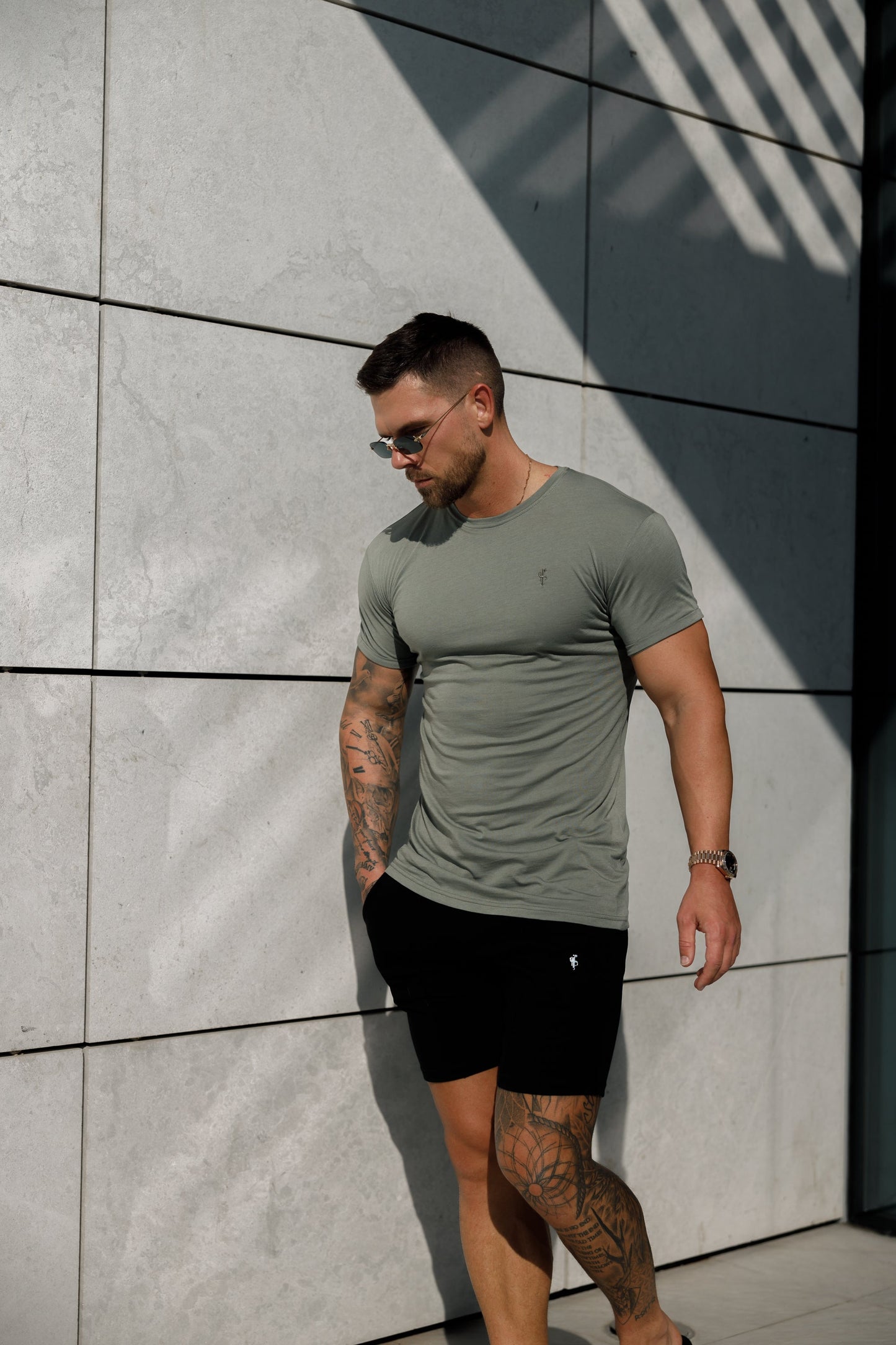 Chic Olive Bamboo Crew Neck by Father Sons - FSH982