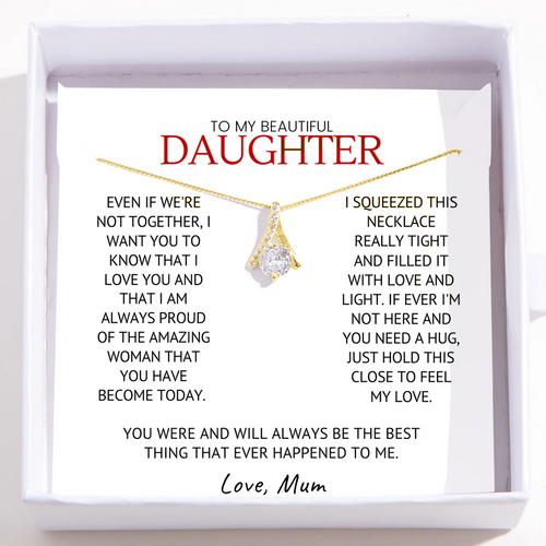 Collar para mi hija de mamá – Colgante de amor infinito – Siempre estoy orgullosa