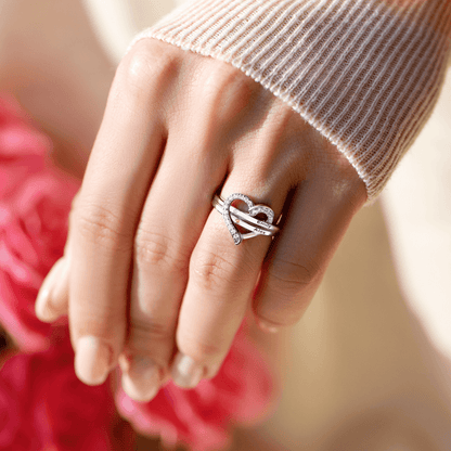 Name & Birthstone Heart Ring