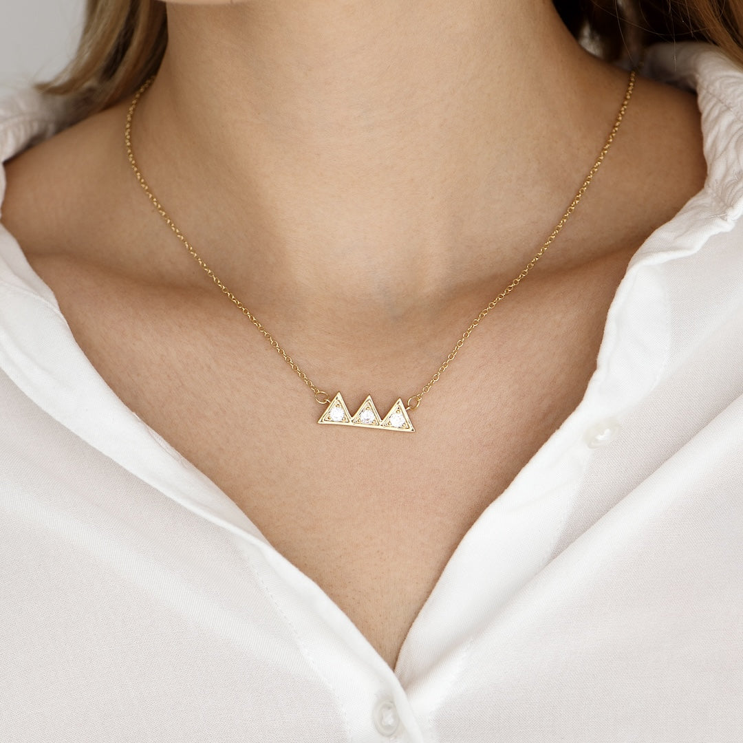 Keep Climbing - Mountain Necklace