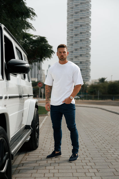Discover Ultimate Comfort with Father Sons Ultra Soft Navy Stretch Relaxed Jeans - FSJEAN007