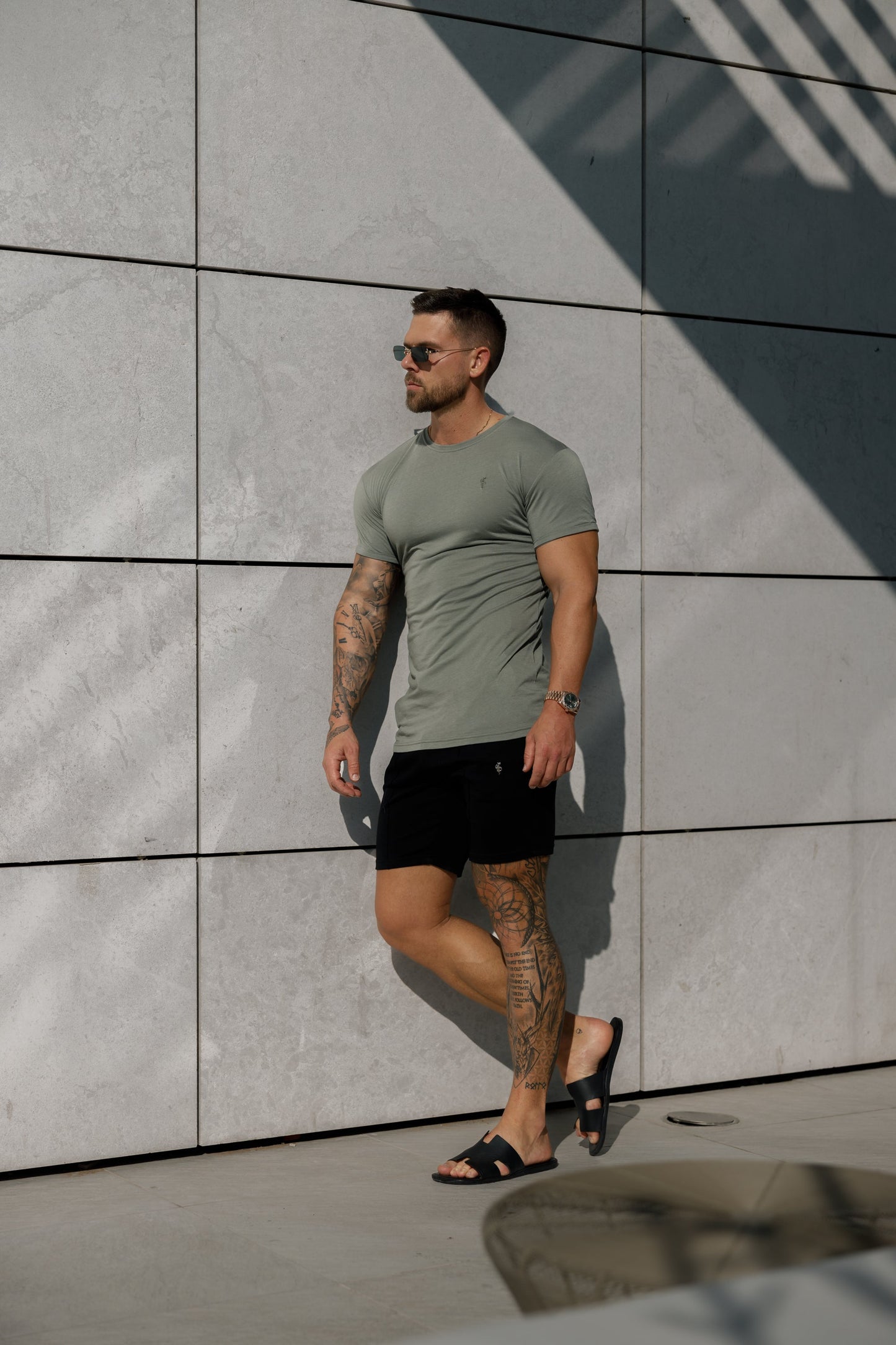 Chic Olive Bamboo Crew Neck by Father Sons - FSH982