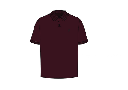 Elevate Your Style with the Father Sons Classic Plum Polo Shirt Featuring Elegant Tonal Button and Embroidery - FSH879