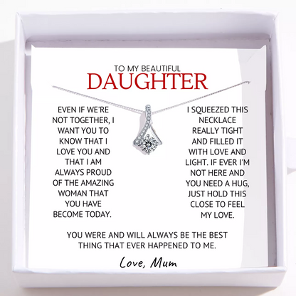 Collar para mi hija de mamá – Colgante de amor infinito – Siempre estoy orgullosa
