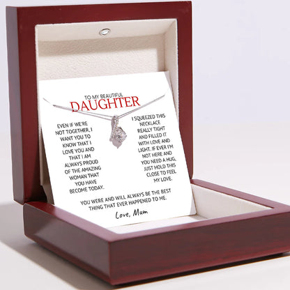 Collar para mi hija de mamá – Colgante de amor infinito – Siempre estoy orgullosa