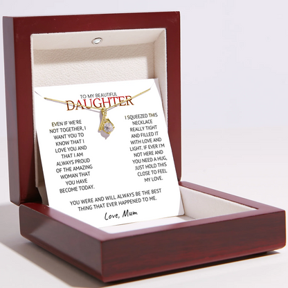 Collar para mi hija de mamá – Colgante de amor infinito – Siempre estoy orgullosa