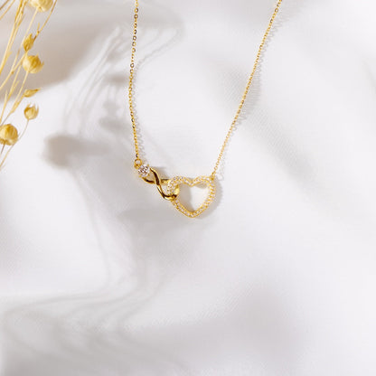 ALWAYS IN MY HEART - INFINITY HEART NECKLACE