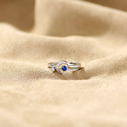 Moon and Star Stackable Ring