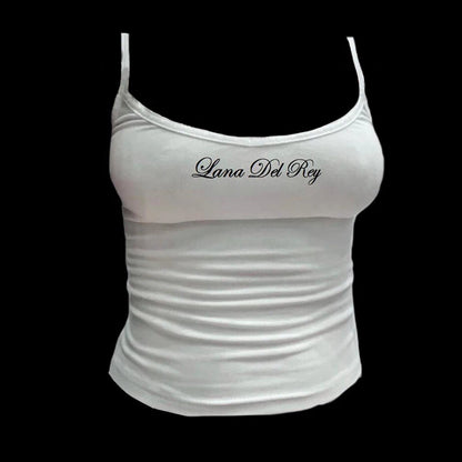 streetwear  sleeveless sling crop tops