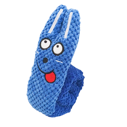 Comedero interactivo de peluche con sonido chirriante para perros 