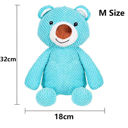 Pequeño oso de peluche chillón para perros - 