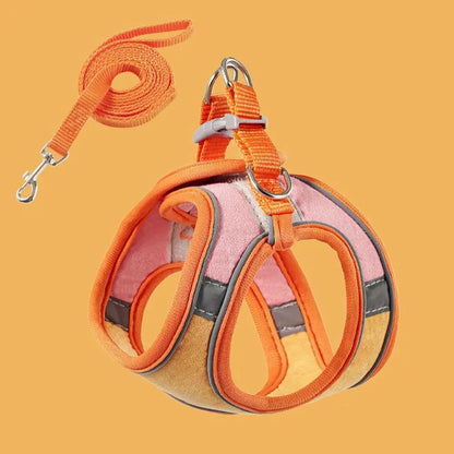 Small Cat Leash and Harness Set – Reflective, Escape-Proof with Bell"