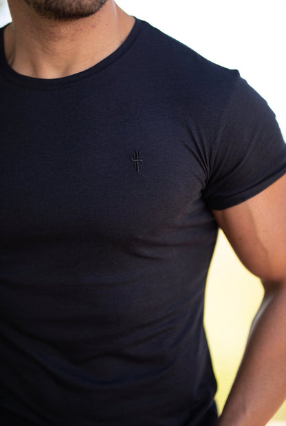 Elevate Your Style with the Father Sons Navy Bamboo Crew Neck T-Shirt - FSH579