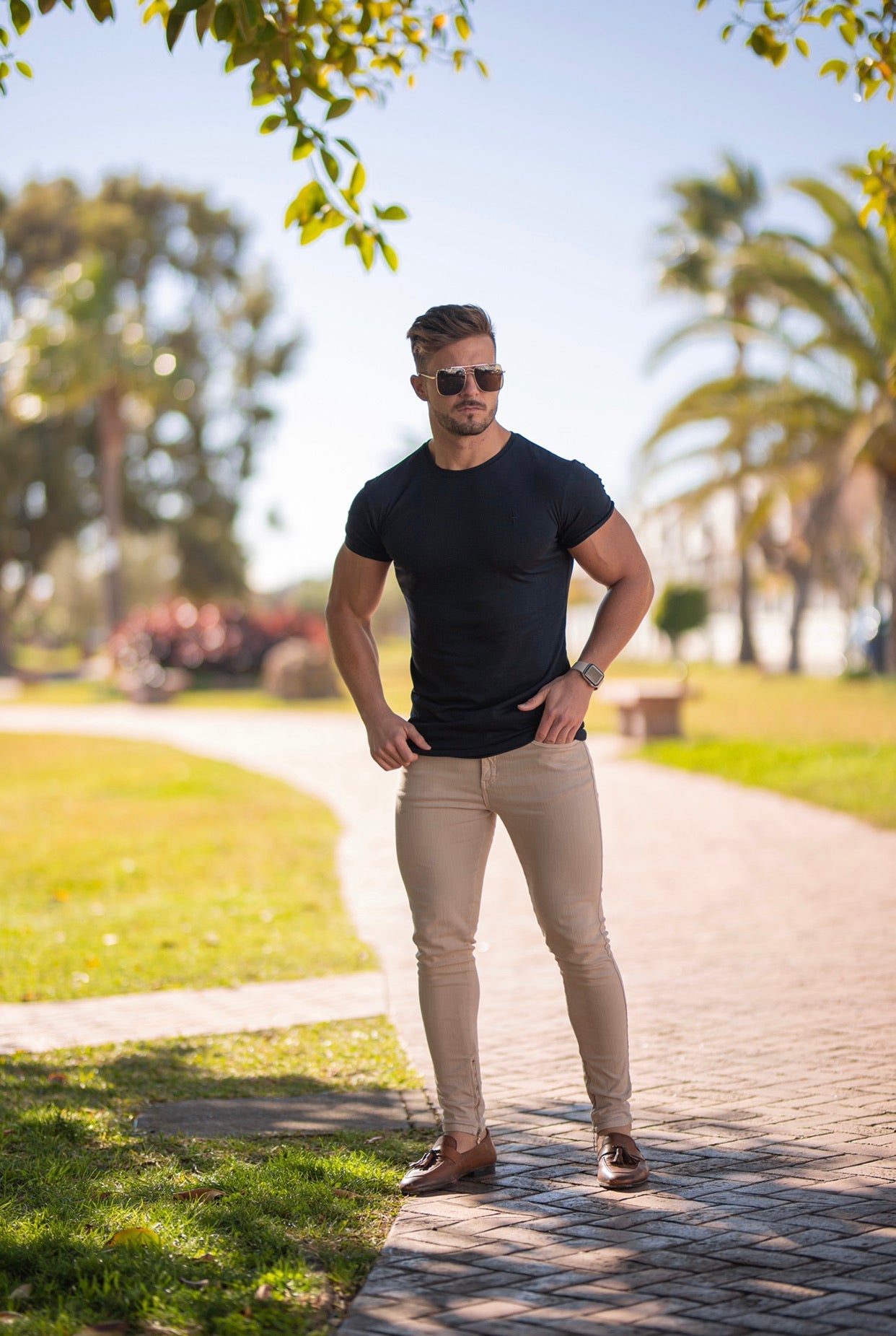 Elevate Your Style with the Father Sons Navy Bamboo Crew Neck T-Shirt - FSH579